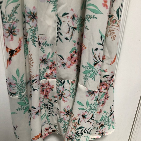 Bailey Blue Floral Print Maxi Dress Ruffle Size Large NWT Nordstrom - Picture 14 of 16